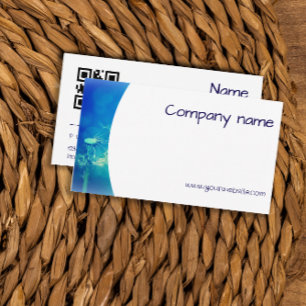 QR Business Card für Minimalistische Blowballfotog Visitenkarte
