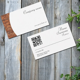 QR Business Card für Minimalistische Steinfotograf Visitenkarte