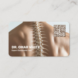 QR Chiropraktischer Physiotherapeut Chiropraktor Visitenkarte