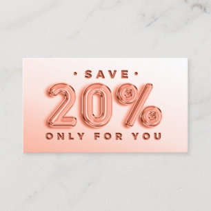 QR-CODE 20%AUSSERGEWÖHNLICHER DICOUNT PROMOTIONAL VISITENKARTE