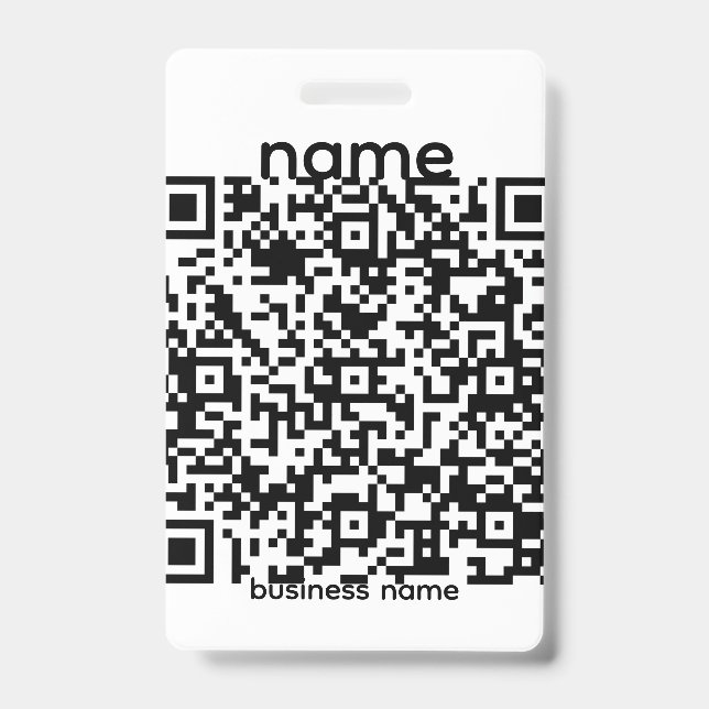 QR-Code-Abzeichen Ausweis (Vorderseite)