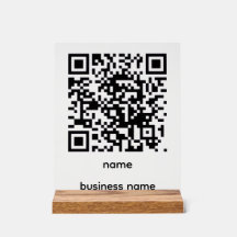 QR-Code-Acryl-Schild