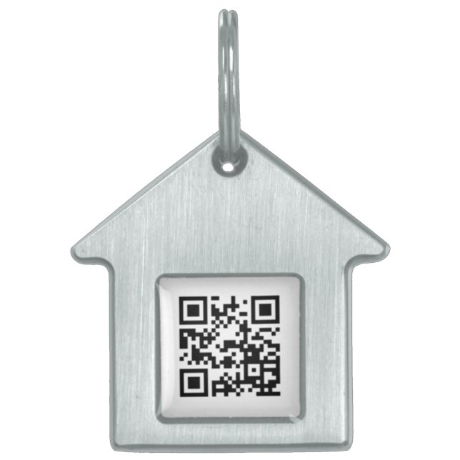 QR-Code anpassbar Tiermarke (Vorderseite)