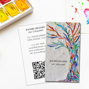 QR Code Art Therapeut Business Card Visitenkarte