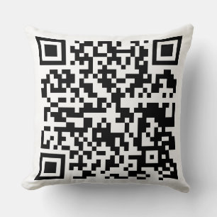 QR-Code auf einem Throw-Kissen Kissen