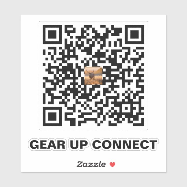 QR-Code-Aufkleber für die Jagd - Aufsetzen und Ver Aufkleber (Blatt)