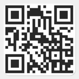 QR Code-Aufkleber Quadratischer Aufkleber