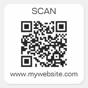 QR-Code-Aufkleber Quadratischer Aufkleber