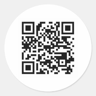 QR-Code-Aufkleber - rund Runder Aufkleber