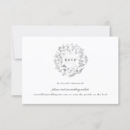 QR CODE BACK Hochzeit RSVP Karte