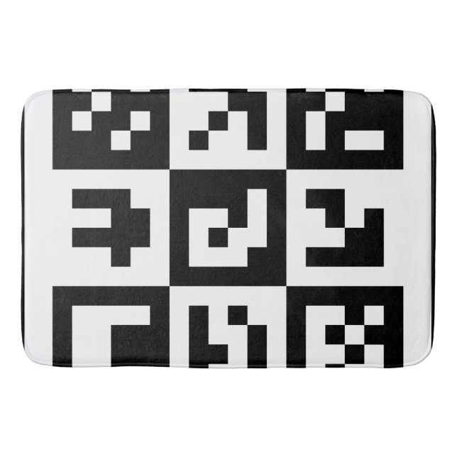 qr Code Badematte (Vorderseite)