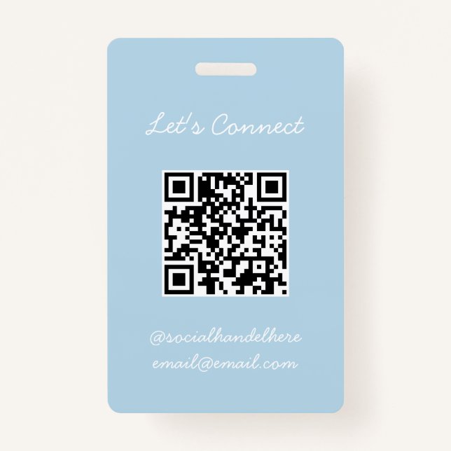 QR Code Badge Ausweis (Vorderseite)