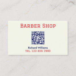 QR-Code Barber Haarstylist Visitenkarte