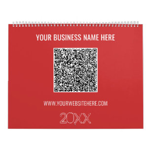 QR Code Benutzerdefinierter Text Business Kalender