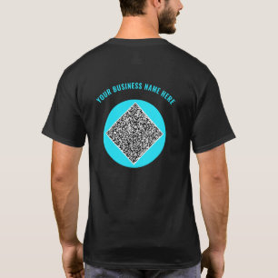 QR Code Benutzerdefinierter Text Business T - Shir T-Shirt