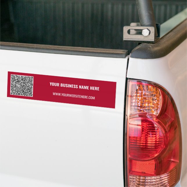 QR-Code Benutzerdefinierter Text Ihr Business-Auto Autoaufkleber (Auf Lkw)