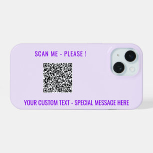 QR Code Benutzerdefinierter Text Ihr Personalisier iPhone 15 Hülle