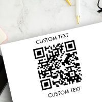 QR-Code Benutzerdefinierter Text Minimalistisch Ei