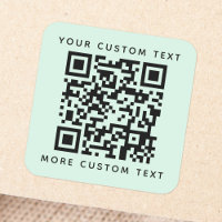 QR-Code benutzerdefinierter Text oberer heller Min