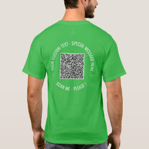 QR-Code Benutzerdefinierter Text und T - Shirt für