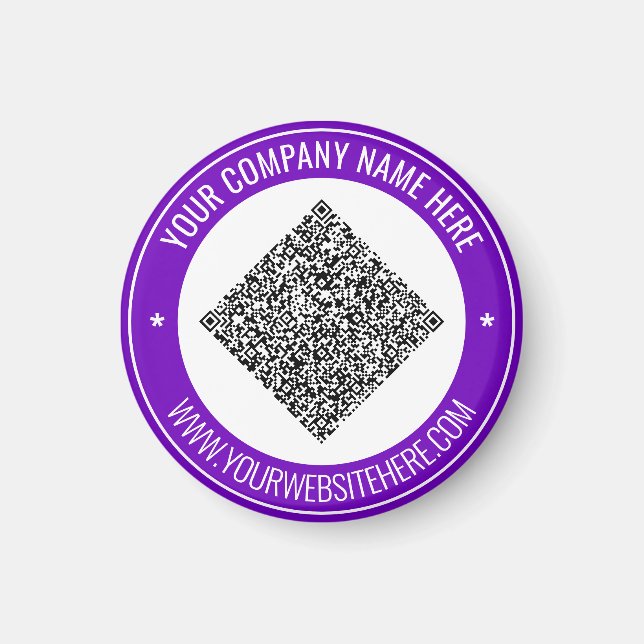 QR Code Benutzerdefiniertes Text Werbemagazin Ihre Magnet (Vorne)