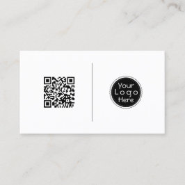 QR-Code, beruflich minimalistische soziale Medien Visitenkarte