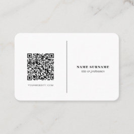 QR-Code, beruflich minimalistische soziale Medien Visitenkarte
