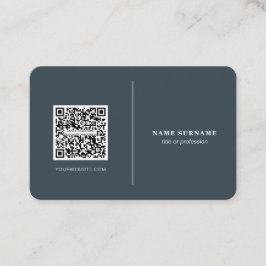 QR-Code beruflich minimalistischer Social Media Cl Visitenkarte