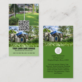 QR-Code berufliche Lawncare Business Card Visitenkarte