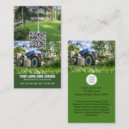 QR-Code berufliche Lawncare Business Card Visitenkarte