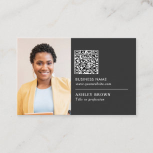 QR-Code beruflicher einfacher Logoverteiler Foto-B Visitenkarte