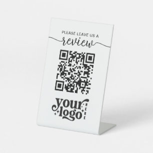 QR-Code Bitte eine Überprüfung Verlassen haben Sockelschild