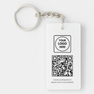 QR code blanc Conception de logo d'entreprise pr