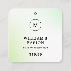 QR-Code   Blue Cloud Label Price Hang Tag