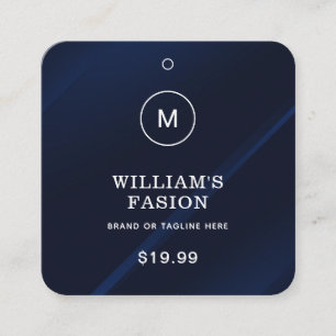 QR-Code   Blue Cloud Label Price Hang Tag