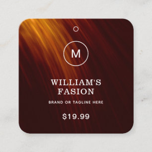 QR-Code Blue Cloud Label Price Hang Tag