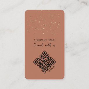 QR-Code Boho Verbinde dich mit uns Visitenkarte