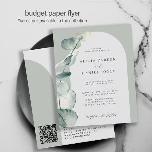 QR CODE Budget Ratgeber Hochzeitseinladung Flyer