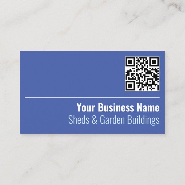 QR Code Business Card für Shops & Garden Gebäude Visitenkarte (Rückseite)
