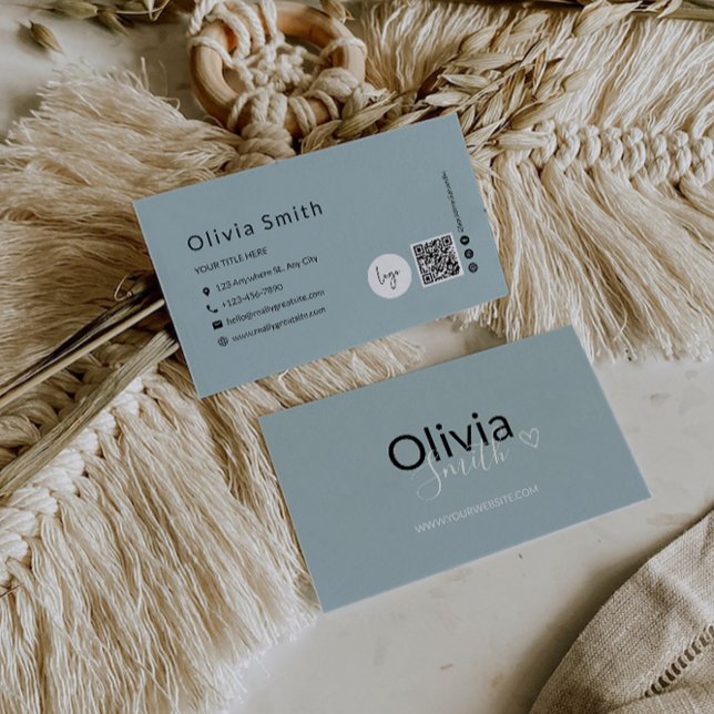 QR-Code-Business-Card-Vorlage Visitenkarte (QR Code Business Card Template
)