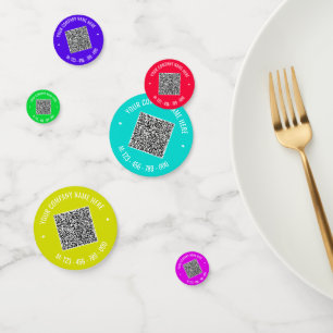 QR-Code Business Colorful Promotion Confetti Konfetti