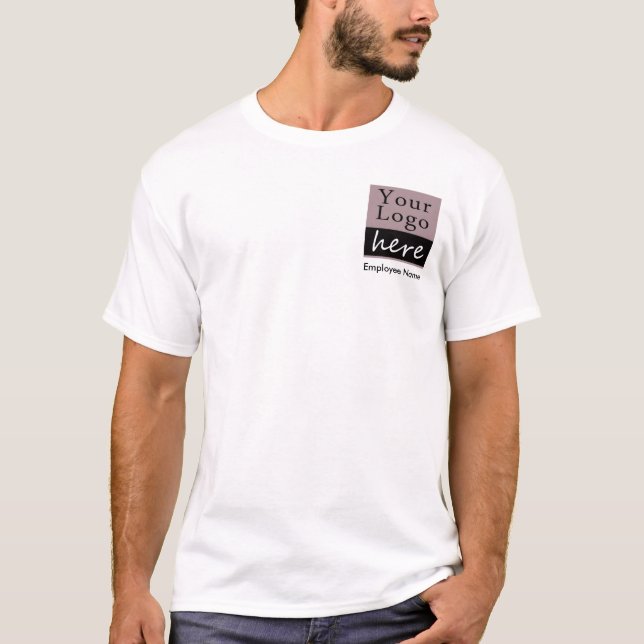 QR code Business Event Your Logo T-Shirt (Vorderseite)