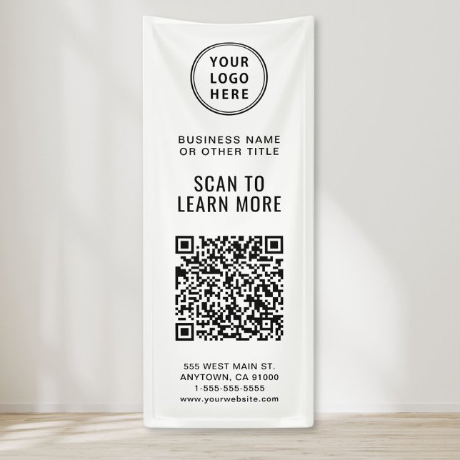 QR-Code-Business-Logo Banner (QR Code Business Logo Banner)
