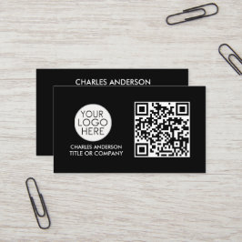 QR-Code-Business-Logo | BERUFLICH SCHWARZ-WEISS Visitenkarte
