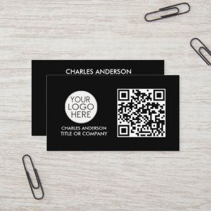 QR-Code-Business-Logo   BERUFLICH SCHWARZ-WEISS Visitenkarte