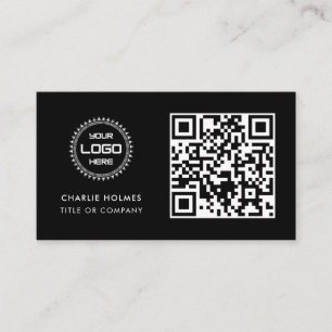 QR-Code-Business-Logo Beruflich und modern Visitenkarte