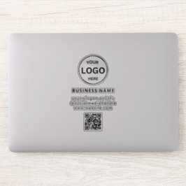 Qr Code Business-Logo Einfach Minimalistisches Not Aufkleber