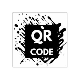 QR-Code-Business-Logo hier Gummistempel