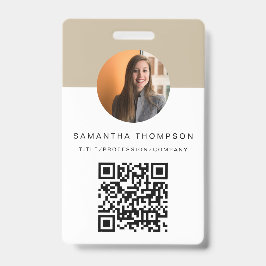 QR Code Business Logo-ID-Karte Geschäftsmitarbeite Ausweis