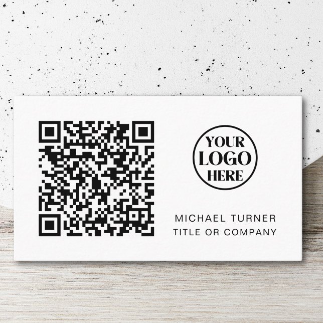 QR-Code-Business-Logo Modern Beruflich Visitenkarte (Von Creator hochgeladen)